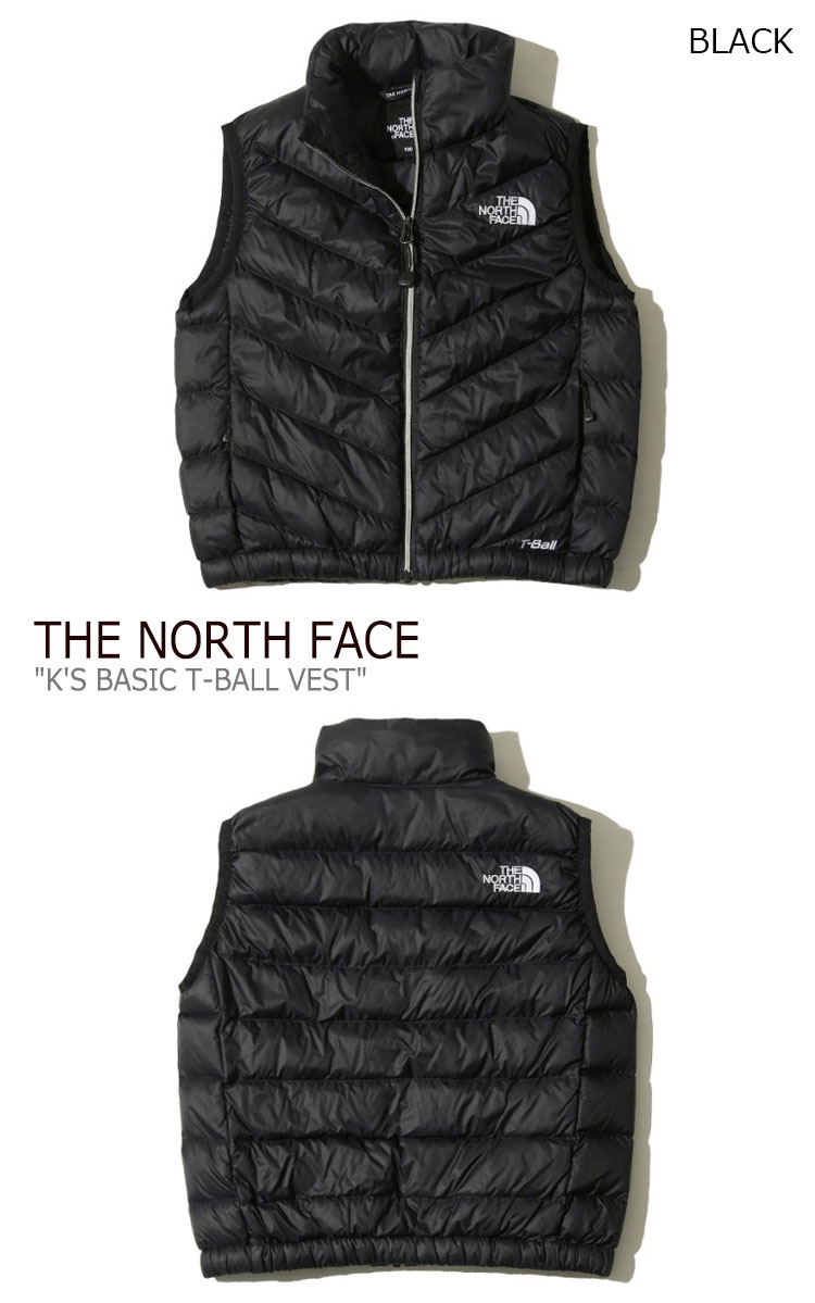 ノースフェイス ベスト THE NORTH FACE 男の子 女の子 K'S BASIC T-BALL VEST ベーシック ティーボールベスト BLACK ブラック NAVY ネイビー LAVENDER ラベンダー NV3NK50S/T/U ウェア 【中古】未使用品