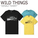 ワイルド シングス Tシャツ WILD THINGS メンズ レディース DENALI TSHIRT デナリ Tシャツ BLACK ブラック TURQUOISE ターコイズ YELLOW イエロー WTA191MSS10/11/13 ウェア