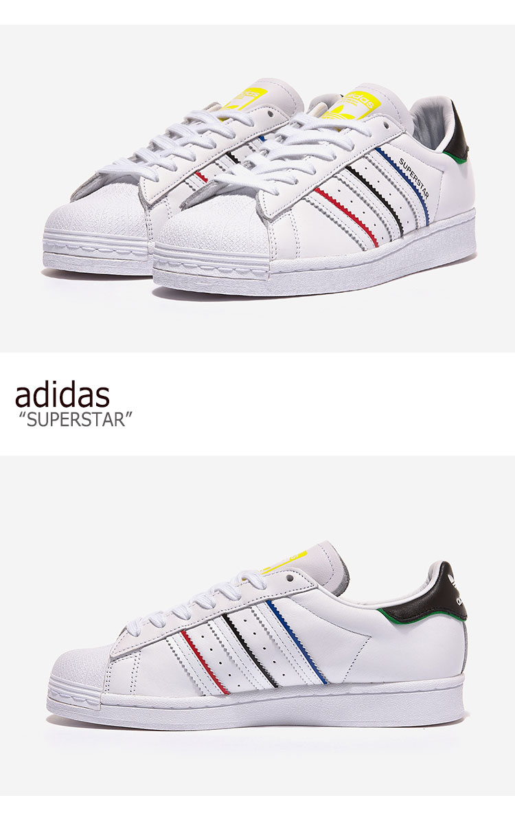 アディダス スーパースター スニーカー adidas メンズ レディース SUPERSTAR スーパー スター WHITE ホワイト MULTI マルチ FY2325 シューズ 【中古】未使用品