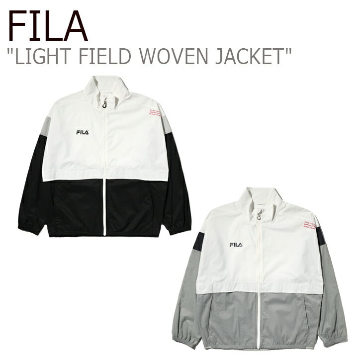 フィラ ジャケット FILA メンズ レディース LIGHT FIELD WOVEN JACKET ライト フィールド ウーブン ジャケット BLACK ブラック LIGHT GREY ライトグレー FS2JKD2202X ウェア 【中古】未使用品