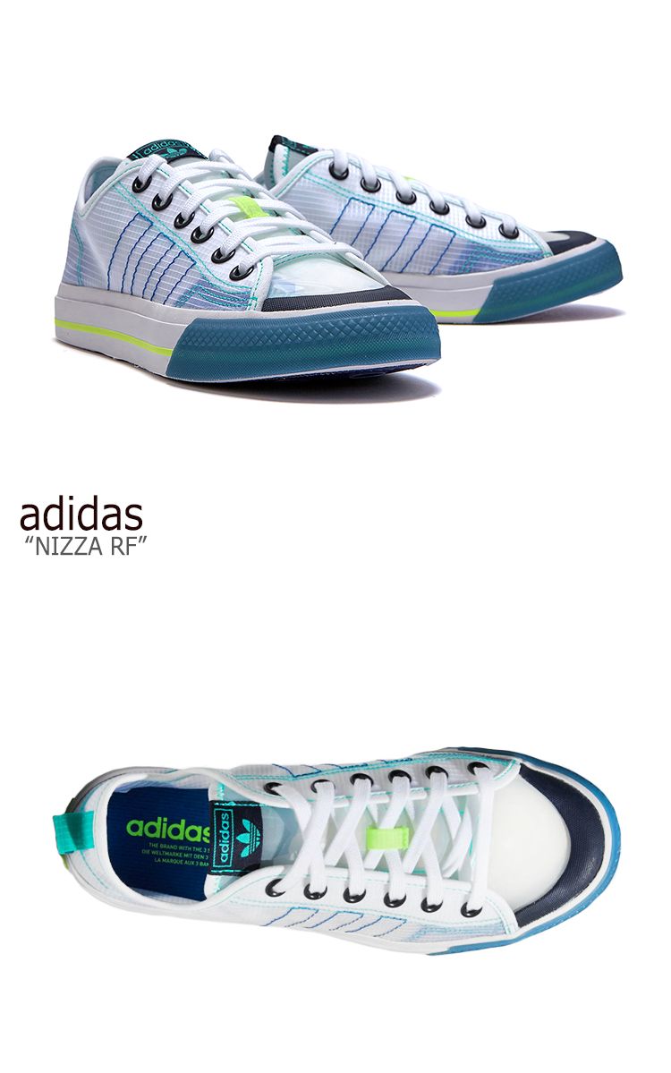 アディダス スニーカー ADIDAS レディース NIZZA RF ニッツァ RF WHITE ホワイト BLUE ブルー FY3091 FLADAF3U14 シューズ【中古】未使用品