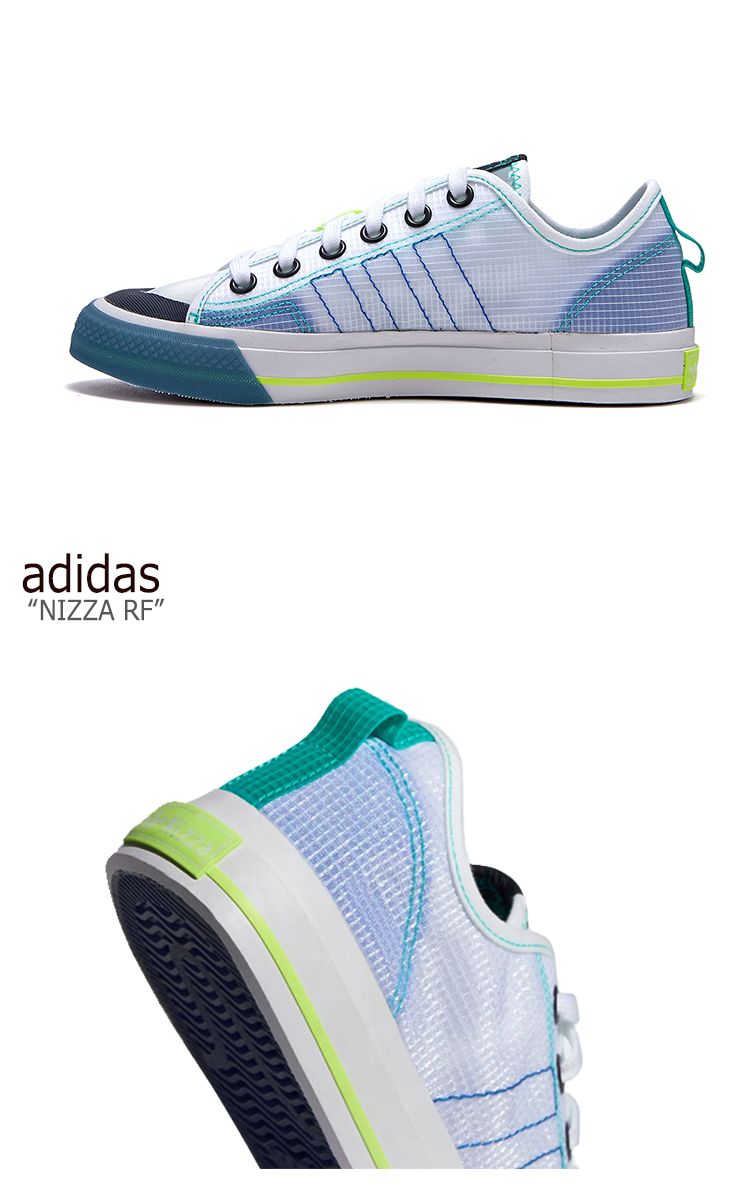 アディダス スニーカー ADIDAS レディース NIZZA RF ニッツァ RF WHITE ホワイト BLUE ブルー FY3091 FLADAF3U14 シューズ【中古】未使用品