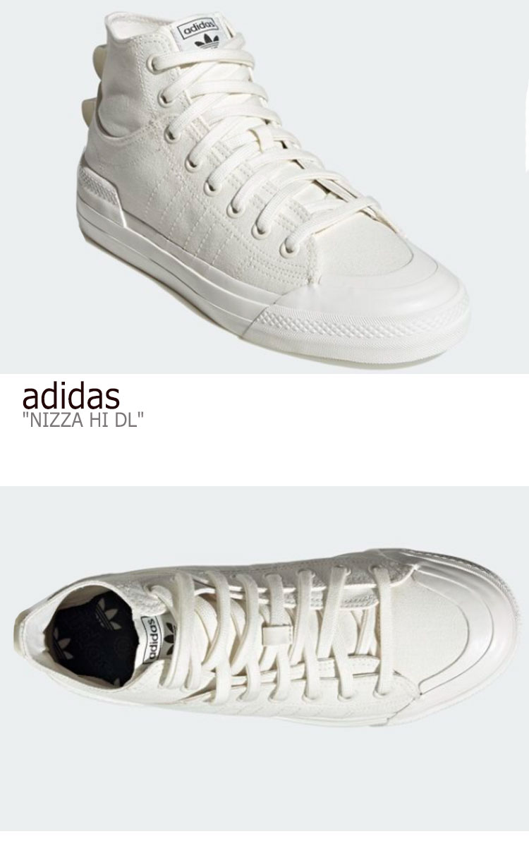 アディダス スニーカー adidas メンズ レディース NIZZA HI DL ニッツァハイ WHITE ホワイト G58620 シューズ 【中古】未使用品