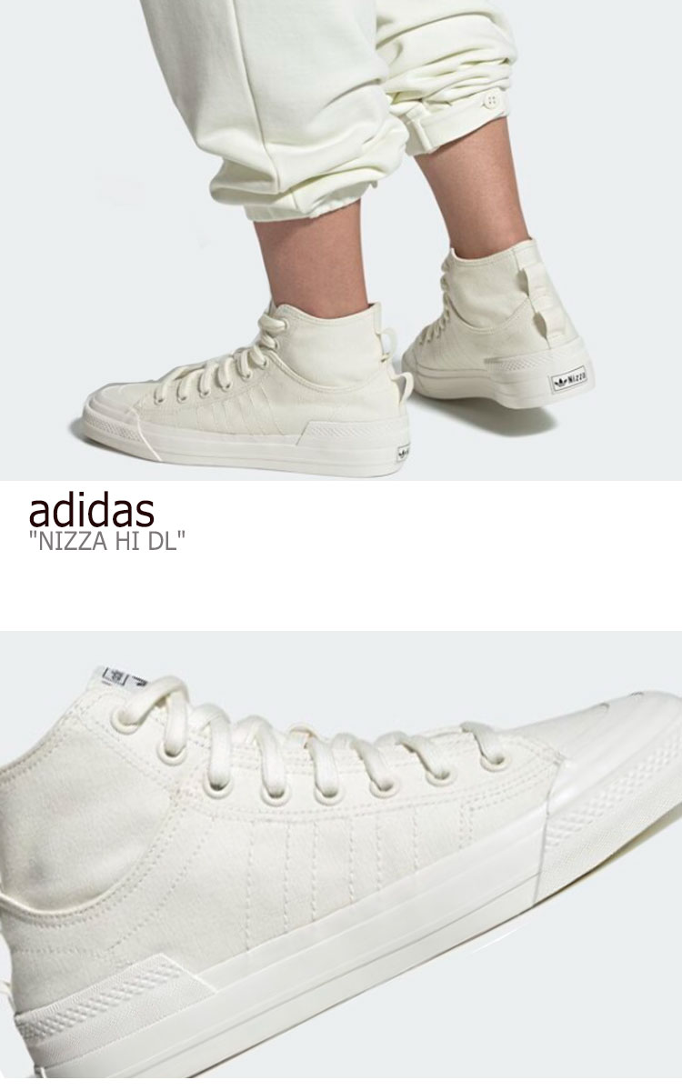 アディダス スニーカー adidas メンズ レディース NIZZA HI DL ニッツァハイ WHITE ホワイト G58620 シューズ 【中古】未使用品