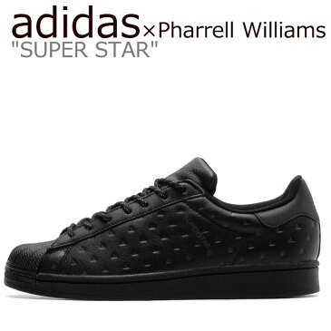 アディダス スーパースター スニーカー adidas メンズ レディース SUPER STAR Pharrell Williams スーパースター ファレル ウィリアムス BLACK ブラック GY4981 シューズ 【中古】未使用品