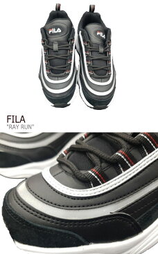 フィラ レイ スニーカー FILA メンズ レディース RAY RUN レイ ラン BLACK ブラック FS1SIB1024X シューズ 【中古】未使用品