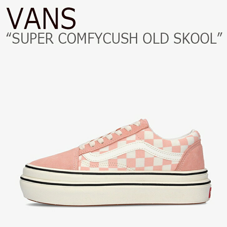 バンズ オールドスクール スニーカー VANS レディース SUPER COMFYCUSH OLD SKOOL スーパー コンフィークッシュ オールド スクール PEACH ピーチ MARSHMALLOW マシュマロ VN0A4UUN4ZR1 シューズ