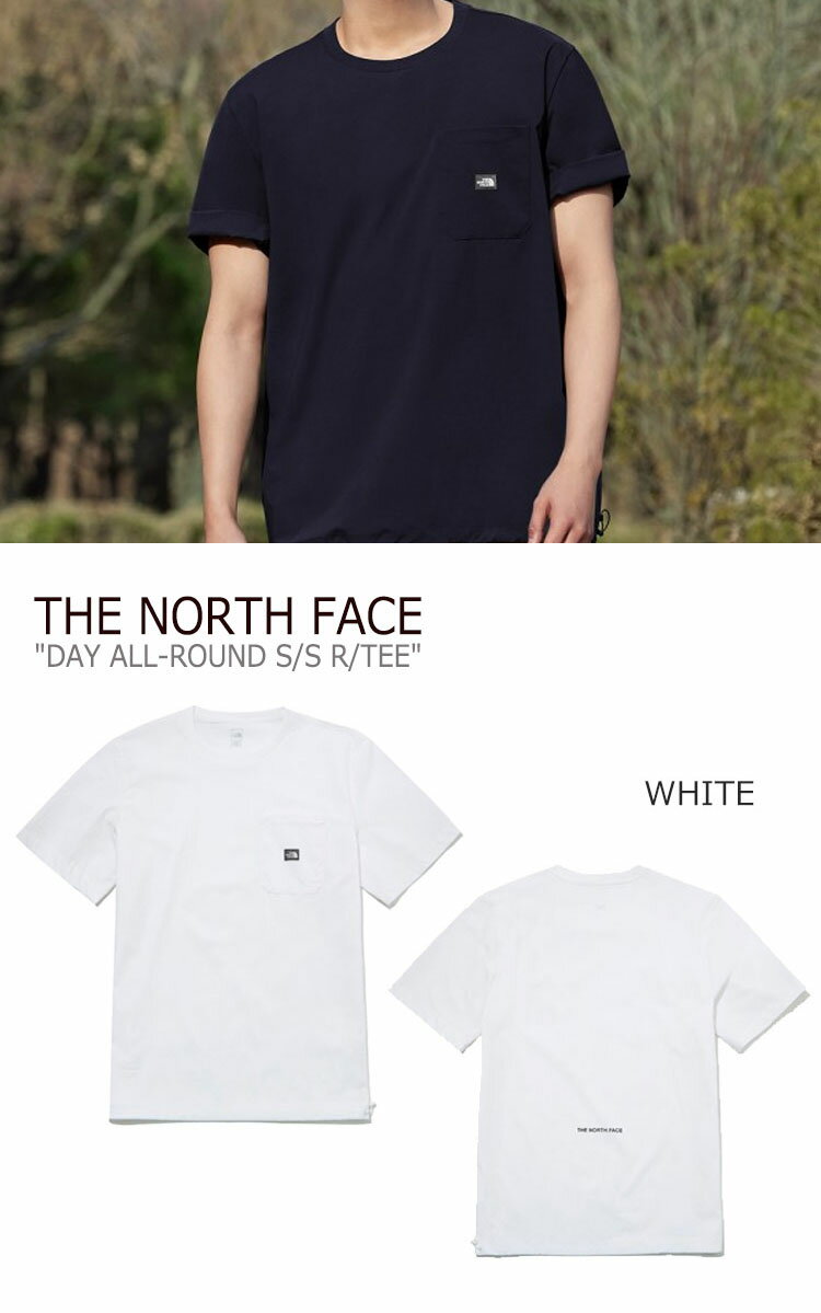 ノースフェイス Tシャツ THE NORTH FACE メンズ レディース DAY ALL-ROUND S/S R/TEE デイ オールラウンド ショートスリーブ ラウンドTEE 半袖 WHITE ホワイト BLACK ブラック NAVY ネイビー NT7UM03A/B/C ウェア【中古】未使用品