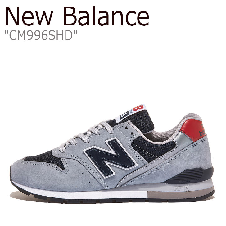 ニューバランス スニーカー New Balance メンズ レディース CM 996 SHD GREY グレー NAVY ネイビー RED レッド CM996SHD シューズ 【中古】未使用品