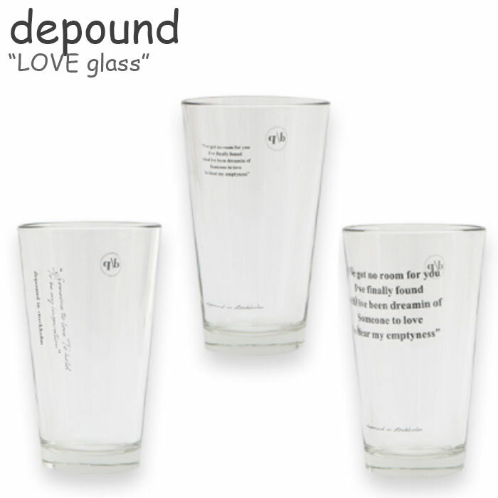 デパウンド コップ depound LOVE glass ラブ グラス 3種類 韓国雑貨 ACCのサムネイル