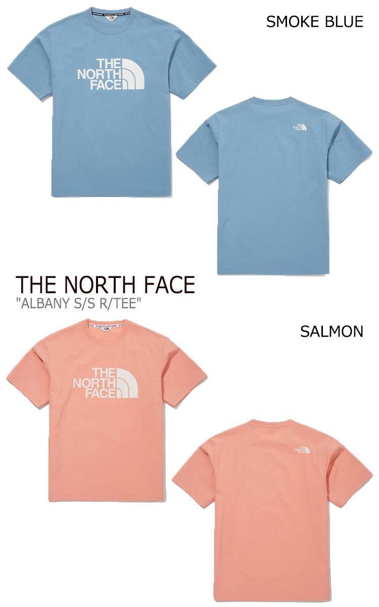 ノースフェイス Tシャツ THE NORTH FACE メンズ レディース ALBANY S/S R/TEE オールバニー ショートスリーブ ラウンドTEE 半袖 BLACK ブラック LIGHT BEIGE ライトベージュ SMOKE BLUE ブルー SALMON サーモン NT7UM01J/K/L/M ウェア 【中古】未使用品