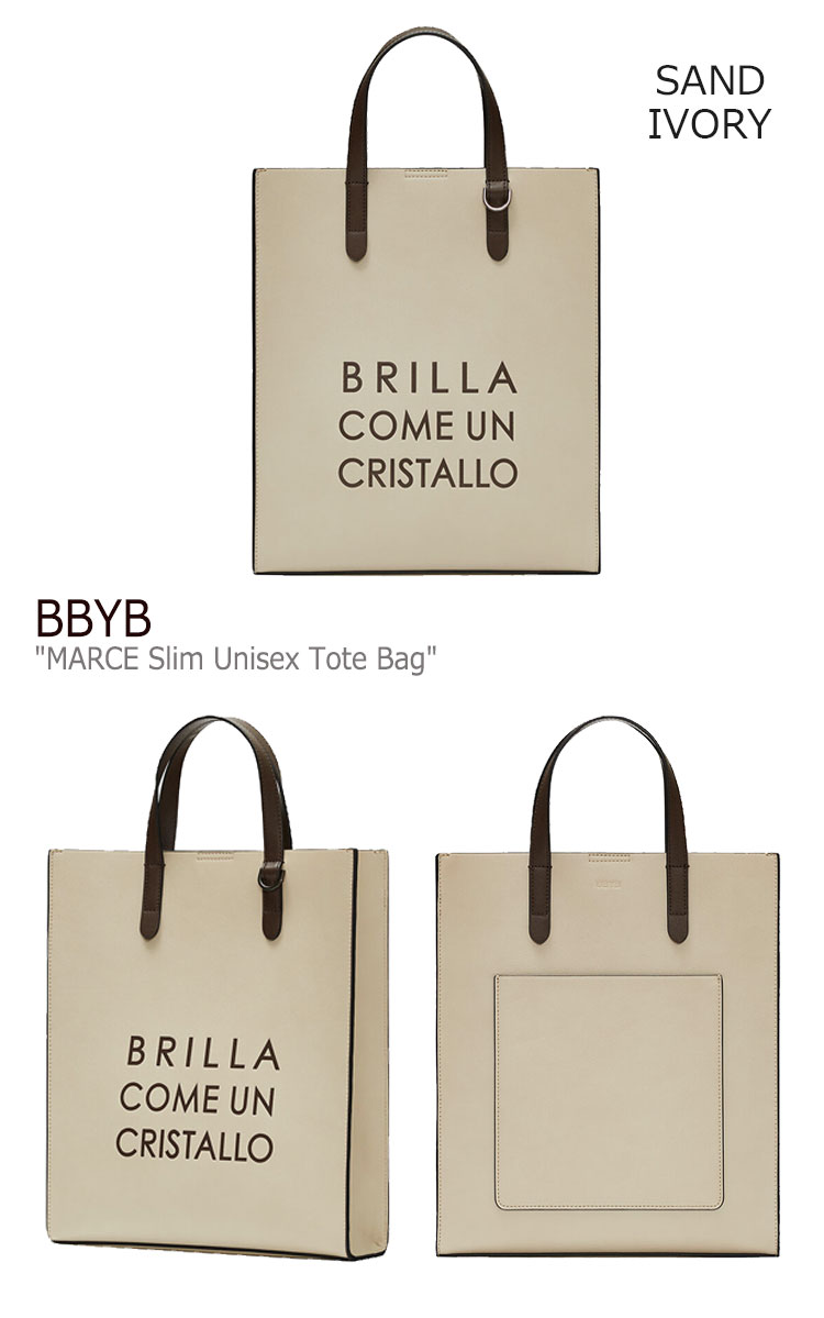 ビービーワイビー トートバッグ BBYB メンズ レディース MARCE Slim Unisex Tote Bag マルセ スリム ユニセックス トート バッグ SAND IVORY サンドアイボリー SAGE KHAKI サージカーキ 1104562/3 バッグ