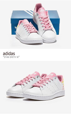 アディダス スタンスミス スニーカー adidas メンズ レディース STAN SMITH W スタン スミス W WHITE ホワイト PINK ピンク FX5680 シューズ 【中古】未使用品