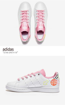 アディダス スタンスミス スニーカー adidas メンズ レディース STAN SMITH W スタン スミス W WHITE ホワイト PINK ピンク FX5680 シューズ 【中古】未使用品