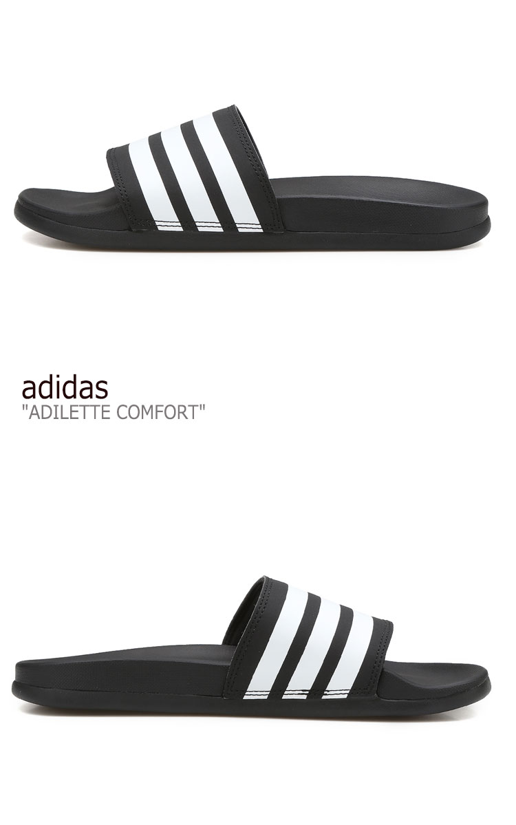 アディダス スリッパ adidas メンズ レディース ADILETTE COMFORT アディレッタ コンフォート BLACK ブラック AP9971 シューズ 【中古】未使用品