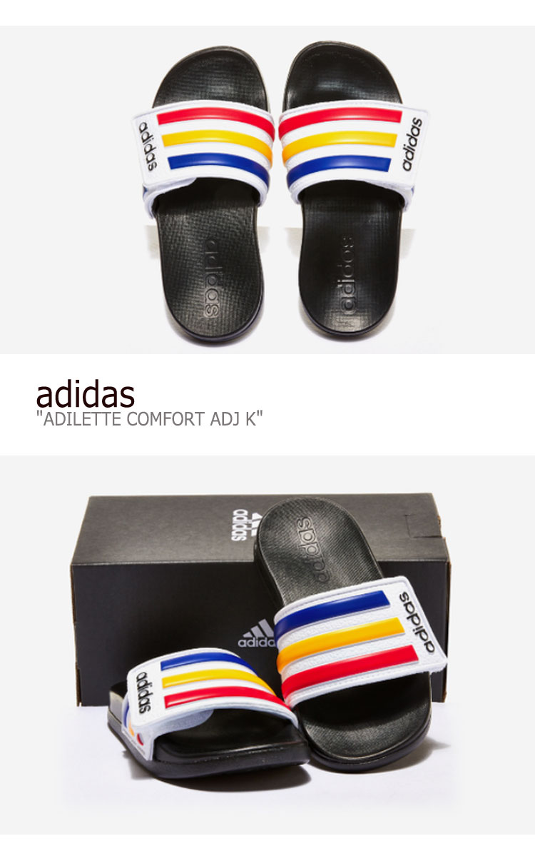 アディダス スリッパ adidas キッズ レディース ADILETTE COMFORT ADJ K アディレッタ コンフォート ADJ キッズ MULTI マルチ FY8840 シューズ 【中古】未使用品