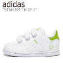 AfB_X X^X~X Xj[J[ adidas j̎q ̎q STAN SMITH CF I X^X~X CF CtH[g WHITE zCg GREEN O[ FZ1156 V[Y yÁzgpi