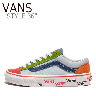 バンズ スニーカー VANS レディース STYLE 36 スタイル 36 HOT CORAL ホットコーラル MULTI マルチ VN0A54F66TA シューズ 【中古】未使用品