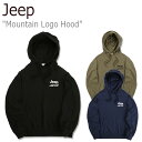 ジープ パーカ Jeep メンズ レディース Mountain Logo Hood マウンテン ロゴ フーディー NAVY ネイビー BLACK ブラック KHAKI カーキ JM3THU082BK/NA/KH 起毛なし ウェア