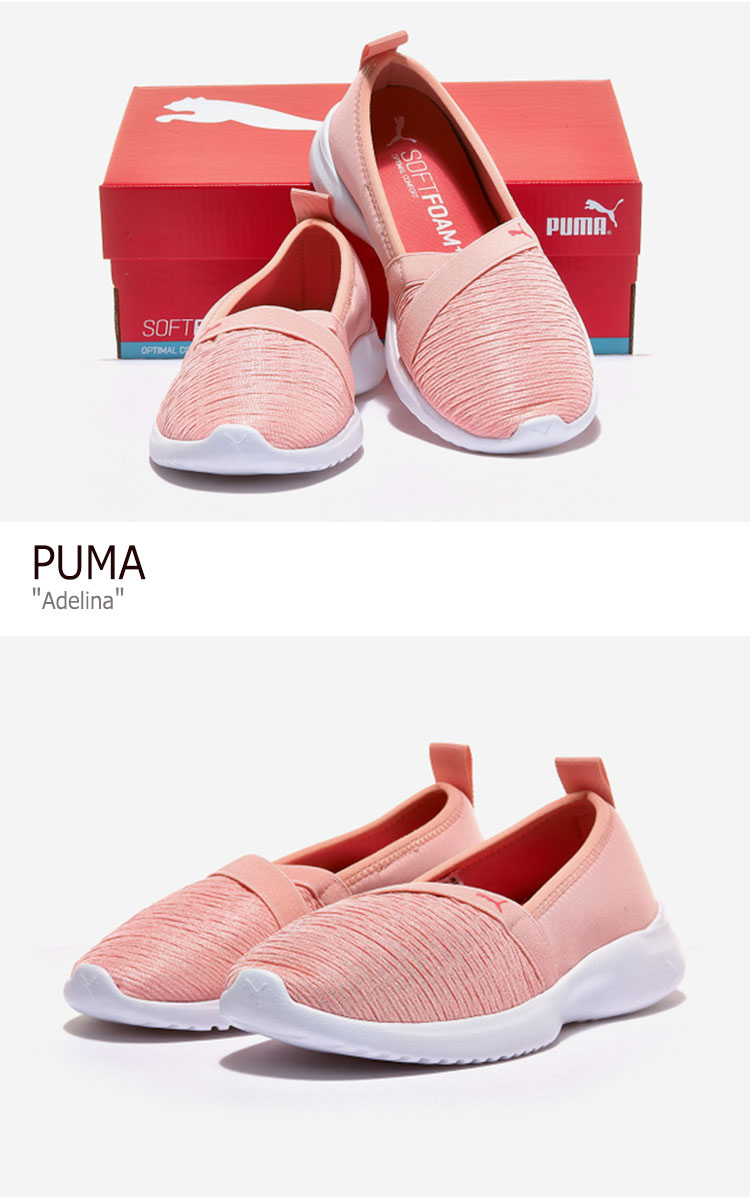 プーマ スニーカー PUMA レディース ADELINA アデリーナ PINK ピンク 36962112 シューズ 【中古】未使用品