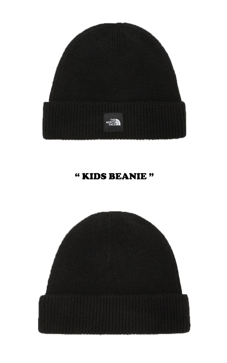 ノースフェイス ニット帽 THE NORTH FACE 男の子 女の子 KIDS BEANIE キッズ ビーニー BLACK ブラック NE3BM50R ACC 【中古】未使用品