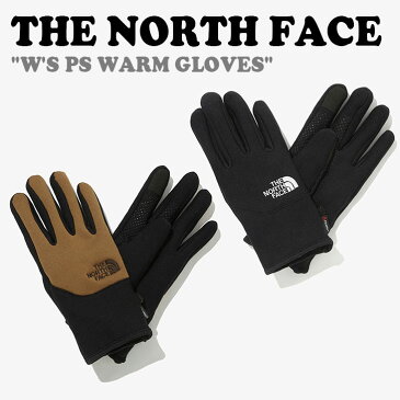 ノースフェイス 手袋 THE NORTH FACE レディース W'S PS WARM GLOVES W'S パワー ストレッチ ウォーム グローブ BLACK ブラック BROWN_SUGAR ブラウンシュガー NJ3GM54A/B ACC 【中古】未使用品