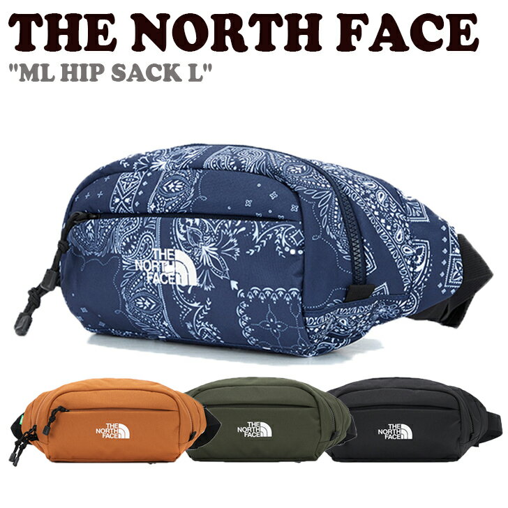 ノースフェイス クロスバッグ THE NORTH FACE メンズ レディース ML HIP SACK L ヒップサック L BLACK ブラック DARK NAVY ダークネイビー KHAKI カーキ BROWN SUGAR ブラウンシュガー NN2HM55A/B/C/D バッグ 【中古】未使用品