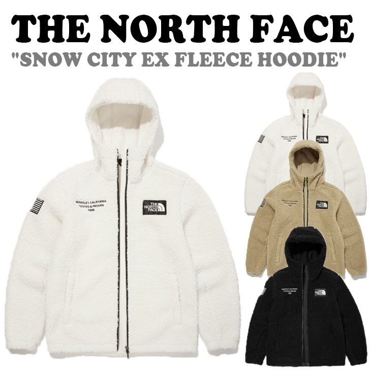 フリース ノースフェイス THE NORTH FACE メンズ レディース SNOW CITY EX FLEECE HOODIE スノー シティー EX フリース フーディー CAMEL キャメル BLACK ブラック IVORY アイボリー NJ4FM61A/B/C ウェア 【中古】未使用品