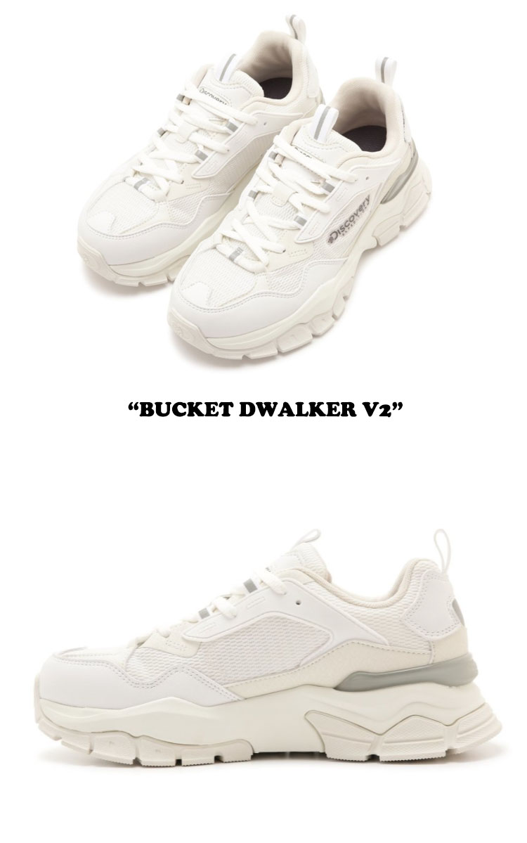 ディスカバリー スニーカー DISCOVERY メンズ レディース BUCKET DWALKER V2 バケット ディウォーカー V2 WHITE ホワイト DXSHA1111-WH シューズ