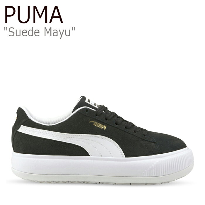 プーマ スニーカー PUMA メンズ レディース SUEDE MAYU スエード マユ BLACK ブラック WHITE ホワイト 38068602 シューズ 【中古】未使用品