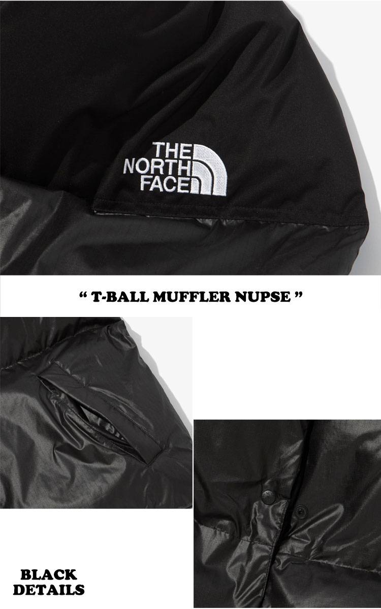 ノースフェイス マフラー THE NORTH FACE メンズ レディース T-BALL MUFFLER NUPSE ティーボールマフラー ヌプシ BLACK ブラック NA5IM54J ACC 【中古】未使用品