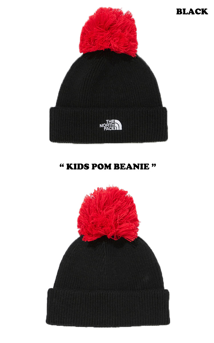 ノースフェイス ニット帽 THE NORTH FACE 男の子 女の子 KIDS POM BEANIE ポム ビーニー BLACK ブラック LILAC ライラック NE3BM51R/S ACC 【中古】未使用品