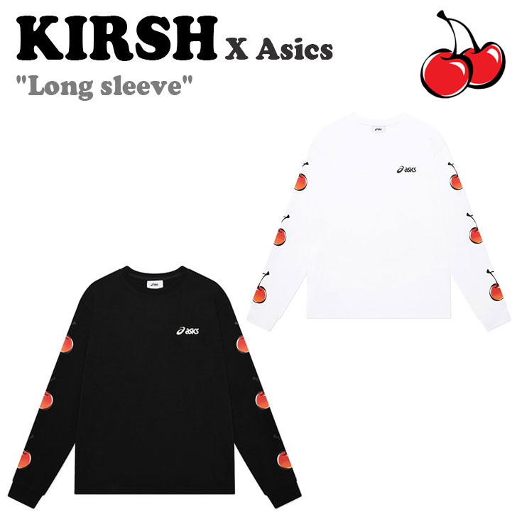 キルシー ロンT KIRSH 正規販売店 Kirsh X Asics Long sleeve キルシー アシックス ロング スリーブ BLACK ブラック WHITE ホワイト FKPWCTA501M ウェア