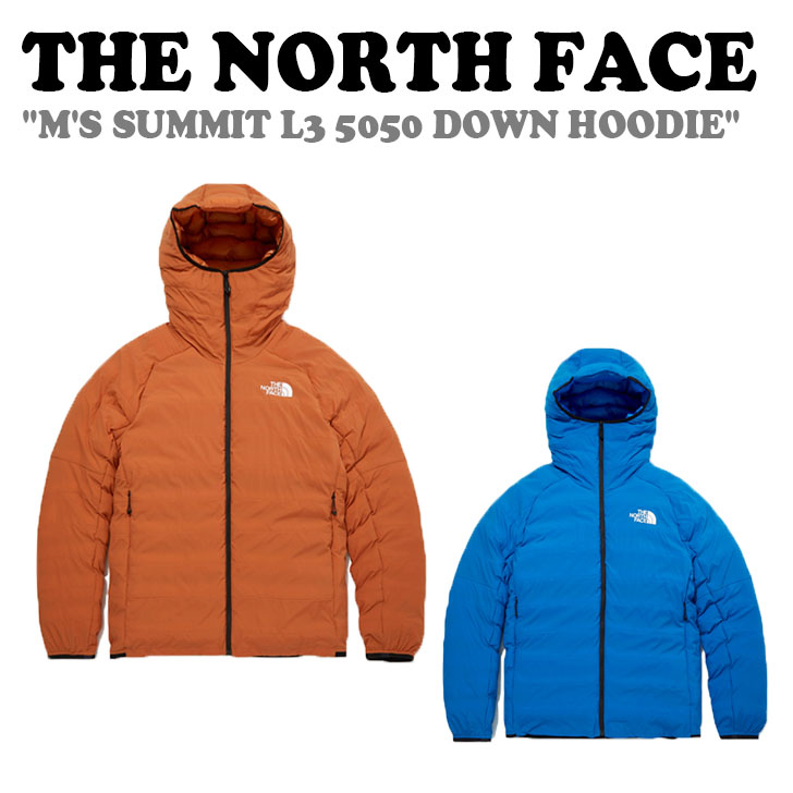 ノースフェイス ダウン THE NORTH FACE メンズ M'S SUMMIT L3 5050 DOWN HOODIE サミットL3 5050 ダウンフーディー DARK ORANGE ダーク オレンジ BLUE ブルー NJ1DM55A/B ウェア 【中古】未使用品