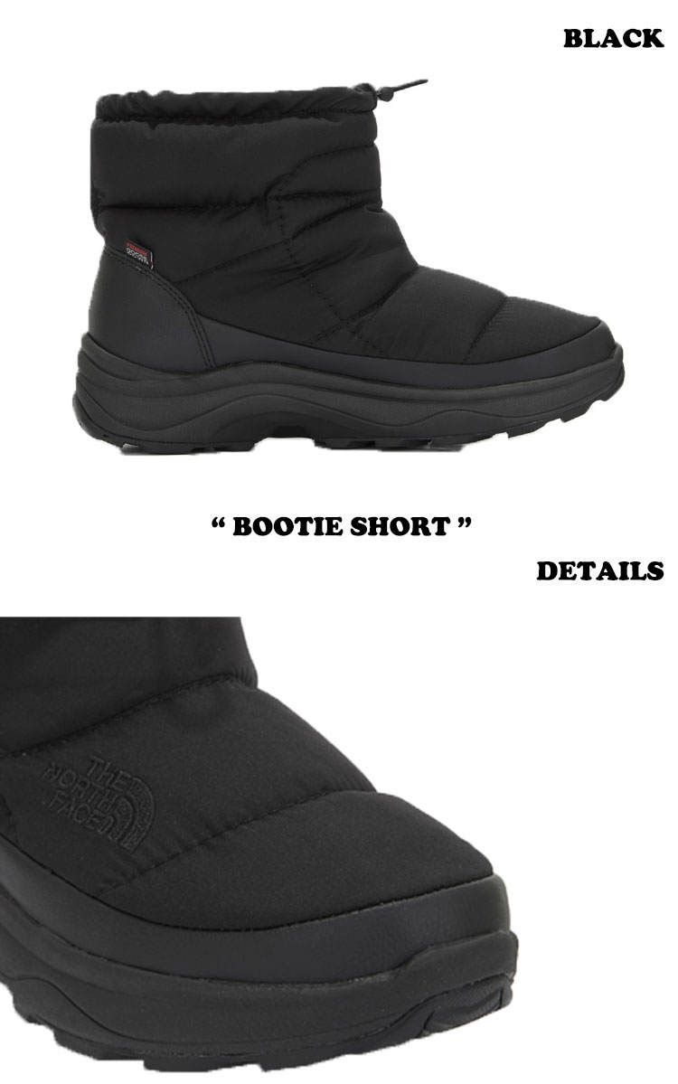 ノースフェイス ブーツ THE NORTH FACE メンズ レディース BOOTIE SHORT ブーティ ショート BLACK ブラック NS99M53A シューズ 【中古】未使用品