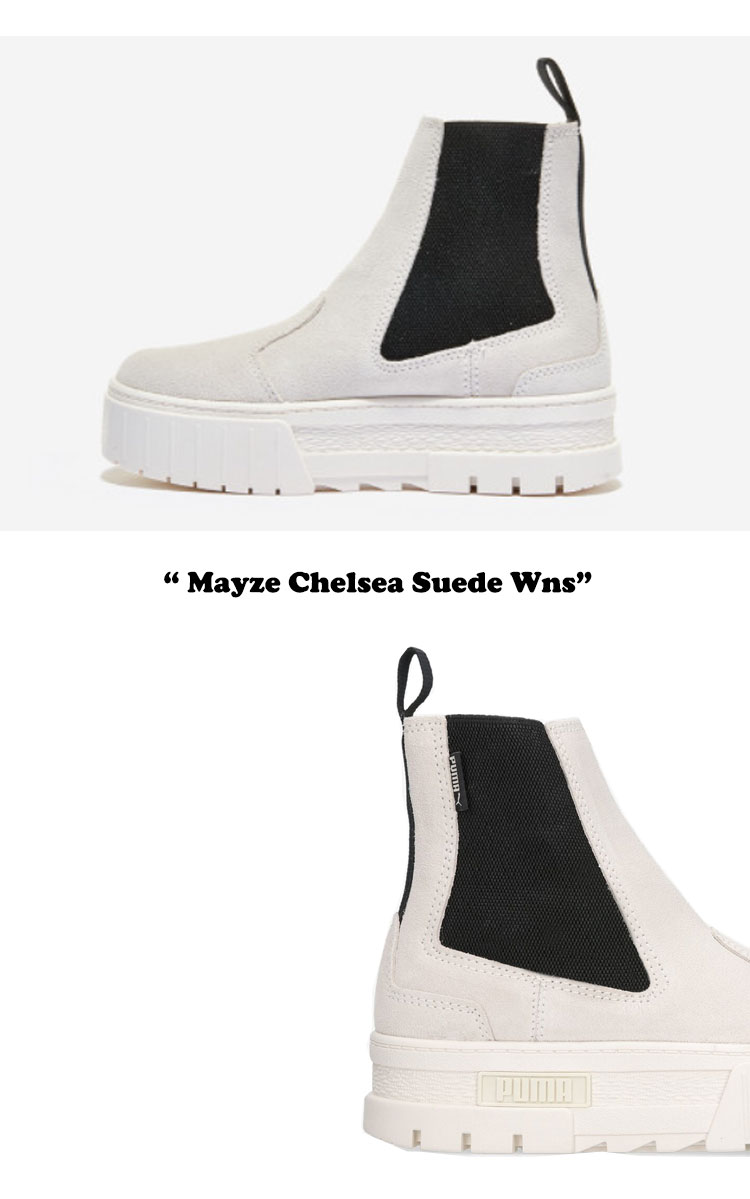 プーマ スニーカー PUMA メンズ レディース MAYZE CHELSEA SUEDE WNS メイズ チェルシー スウェード ウィメンズ MARSHMALLOW マシュマロ PKI38282902 0087857 シューズ