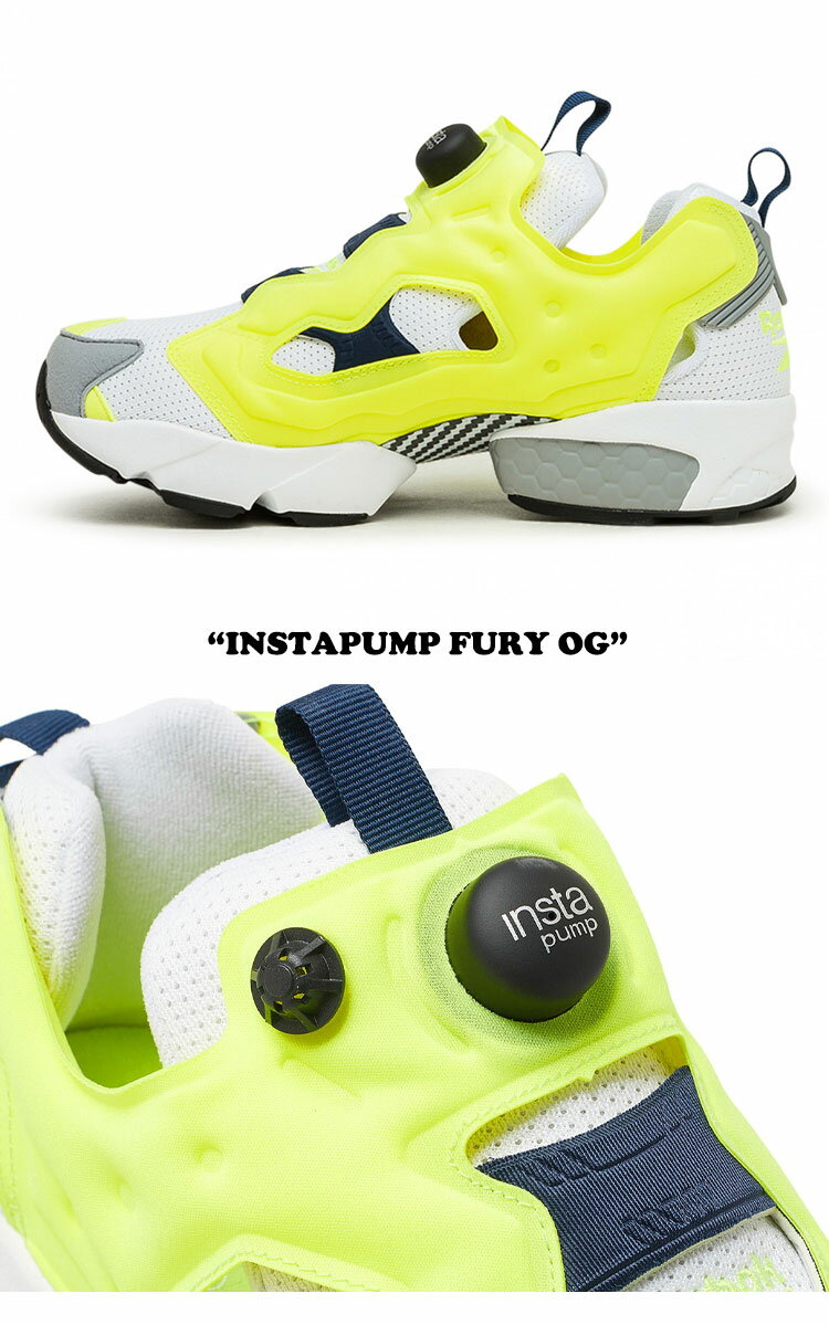 リーボック スニーカー REEBOK メンズ レディース INSTAPUMP FURY OG インスタポンプ フューリー OG YELLOW イエロー WHITE ホワイト NAVY ネイビー GZ3242 シューズ