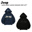 W[v LbY p[J Jeep kids j̎q ̎q 4WD BIG LOGO HOOD ZIP-UP 4WDrbO S t[h WbvAbv NAVY lCr[ BLACK ubN KK0TZU001NA/BK EFA