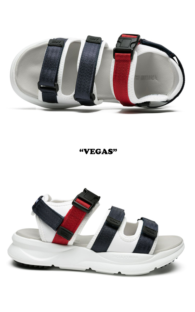 アキ クラシック サンダル AKIII CLASSIC メンズ レディース VEGAS ベガス WHITE ホワイト NAVY ネイビー RED レッド AKAJSUS06178 シューズ