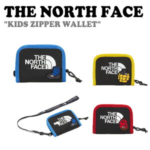 ノースフェイス 財布 THE NORTH FACE 男の子 女の子 KIDS ZIPPER WALLET キッズ ジッパー ウォレット BLUE ブルー YELLOW イエロー RED レッド NN2PN04R/S/T ACC 【中古】未使用品