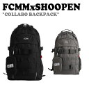 エフシーエムエム バックパック FCMM メンズ レディース SHOOPEN COLLABO BACKPACK シューペン コラボバックパック BLACK ブラック GREY グレー TPBK79W75 バッグ