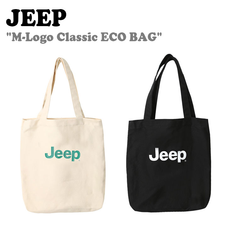 W[v LoXobO Jeep M-Logo Classic ECO BAG MS NVbNGRobO IVORY AC{[ BLACK ubN JN5GAU573IV/BK obO