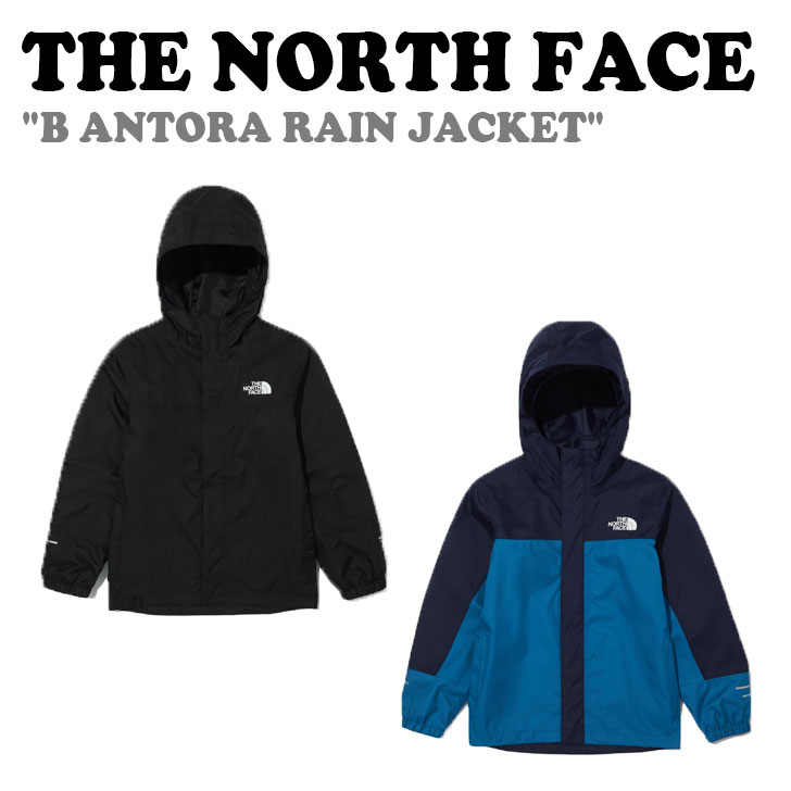 ノースフェイス ジャケット THE NORTH FACE 男の子 女の子 B ANTORA RAIN JACKET Bアントラー レインジャケット BLACK ブラック DEEP BLUE ディープ ブルー NJ2HN12S/T ウェア【中古】未使用品