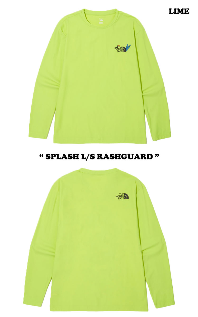 ノースフェイス 水着 THE NORTH FACE メンズ レディース SPLASH L/S RASHGUARD スプラッシュ ロングスリーブ ラッシュガード BLACK ブラック LIME ライム PURPLE パープル NT7TN05A/B/C ウェア 【中古】未使用品