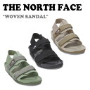 ノースフェイス サンダル THE NORTH FACE メンズ レディース WOVEN SANDAL ウーブンサンダル SAND サンド BLACK ブラック LIGHT KHAKI ライトカーキ NS98N08J/K/L シューズ 【中古】未使用品