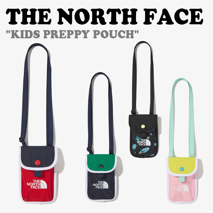 ノースフェイス 韓国 ポーチ THE NORTH FACE 男の子 女の子 KIDS PREPPY POUCH キッズ プレッピー ポーチ BLACK ブラック NAVY ネイビー PINK ピンク RED レッド NN2PN09R/S/T/U バッグ【中古】未使用品