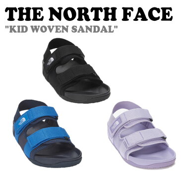 ノースフェイス サンダル THE NORTH FACE 男の子 女の子 KID WOVEN SANDAL キッズ ウーブンサンダル NAVY ネイビー LILAC ライラック BLACK ブラック NS96N08A/B/C シューズ 【中古】未使用品