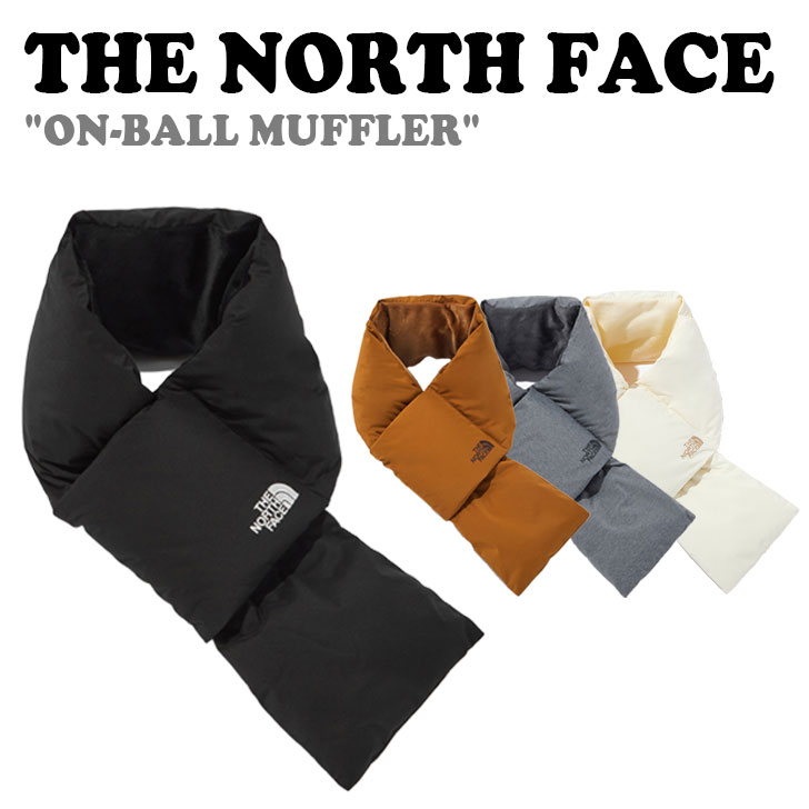 ノースフェイス マフラー THE NORTH FACE メンズ レーディス ON-BALL MUFFLER オン ボール マフラー BLACK ブラック BROWN SUGAR ブラウンシュガー MELANGE GRAY メランジグレー CREAM クリーム NA5IN55A/B/C/F ACC【中古】未使用品