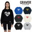 졼С ȥ졼ʡ GRAVER Ź Big Life Logo Heart Smile Sweatshirt ӥå 饤  ϡ ޥ åȥ BLACK ֥å CREAM ꡼ CHARCOAL 㥳 NAVY ͥӡ GREY 졼 BLUE ֥롼 G(W)-MG(23)-3-BK/CM/CL/NY/GY/CB 