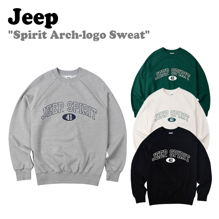 W[v g[i[ Jeep Spirit Arch-logo Sweat Xsbg A[` S XEFbg S4F JN5TSU833MG/GN/BK/IV EFA